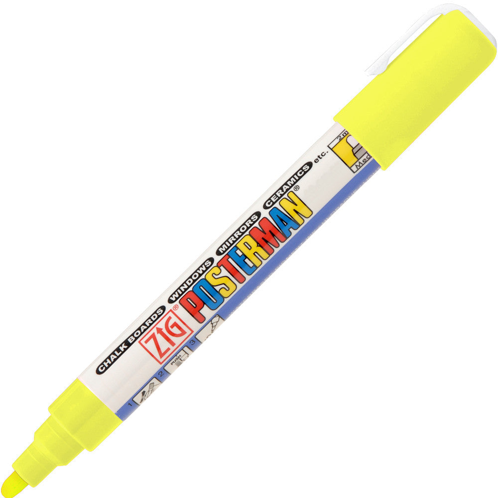 Marcador Zig Posterman Kuretake Fluorescent Yellow